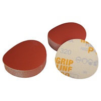 320 Grit, 3" Dia Hook & Loop Sandpaper, 50 Pk